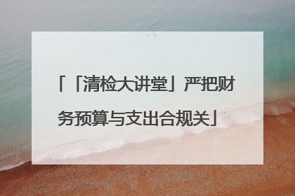 「清检大讲堂」严把财务预算与支出合规关