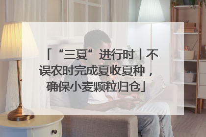 “三夏”进行时丨不误农时完成夏收夏种，确保小麦颗粒归仓