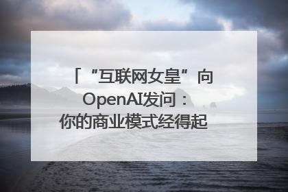 “互联网女皇”向OpenAI发问：你的商业模式经得起价格战考验么？