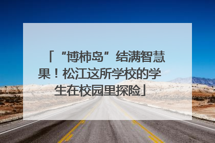 “博柿岛”结满智慧果！松江这所学校的学生在校园里探险
