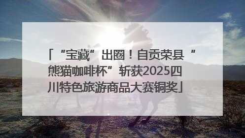 “宝藏”出圈！自贡荣县“熊猫咖啡杯”斩获2025四川特色旅游商品大赛铜奖