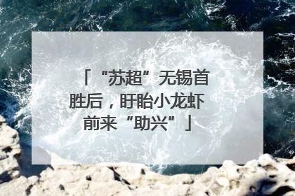“苏超”无锡首胜后，盱眙小龙虾前来“助兴”