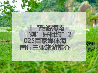 “酷游海南 ·‘媒’好相约”2025百家媒体海南行三亚旅游推介活动启动