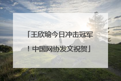 王欣瑜今日冲击冠军！中国网协发文祝贺