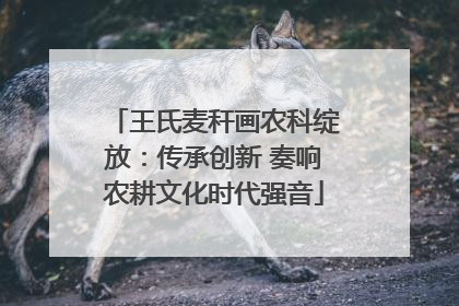 王氏麦秆画农科绽放：传承创新 奏响农耕文化时代强音