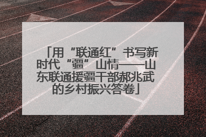 用“联通红”书写新时代“疆”山情——山东联通援疆干部郝兆武的乡村振兴答卷