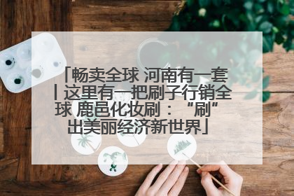 畅卖全球 河南有一套丨这里有一把刷子行销全球 鹿邑化妆刷：“刷”出美丽经济新世界