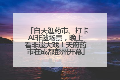 白天逛药市、打卡AI非遗场景，晚上看非遗大戏！天府药市在成都彭州开幕