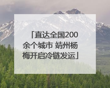 直达全国200余个城市 靖州杨梅开启冷链发运