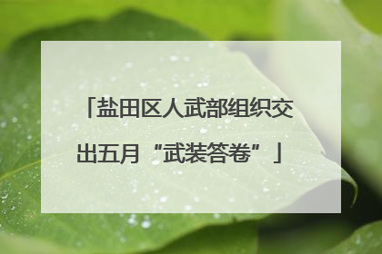 盐田区人武部组织交出五月“武装答卷”