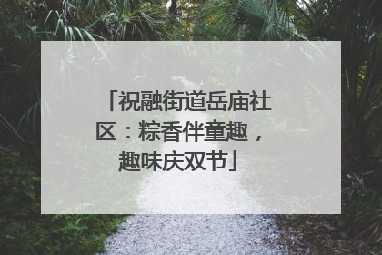 祝融街道岳庙社区：粽香伴童趣，趣味庆双节