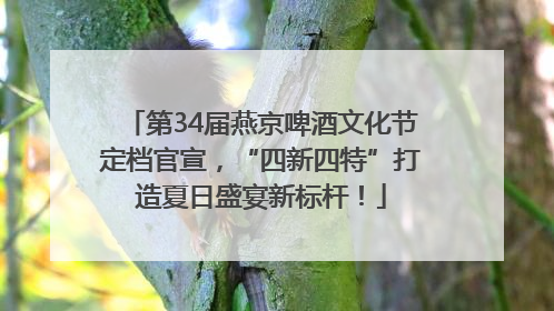 第34届燕京啤酒文化节定档官宣，“四新四特”打造夏日盛宴新标杆！