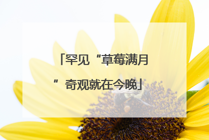 罕见“草莓满月”奇观就在今晚