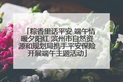 粽香里话平安 端午情暖夕阳红 滨州市自然资源和规划局携手平安保险开展端午主题活动