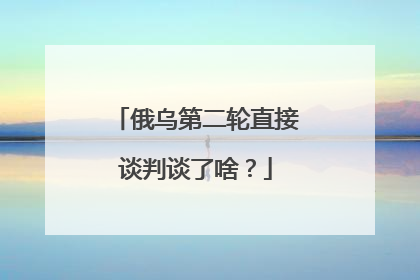 俄乌第二轮直接谈判谈了啥？
