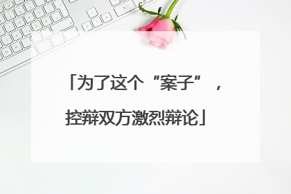 为了这个“案子”，控辩双方激烈辩论