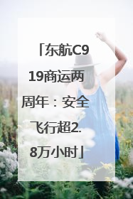 东航C919商运两周年：安全飞行超2.8万小时