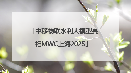 中移物联水利大模型亮相MWC上海2025