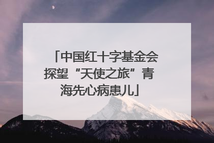 中国红十字基金会探望“天使之旅”青海先心病患儿