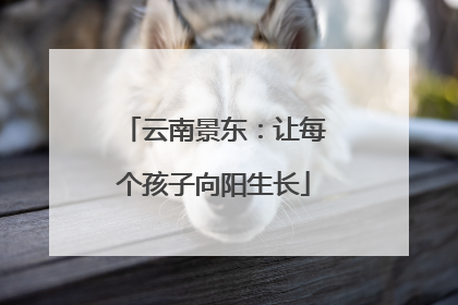 云南景东：让每个孩子向阳生长