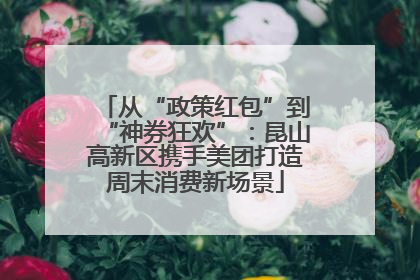 从“政策红包”到“神券狂欢”：昆山高新区携手美团打造周末消费新场景