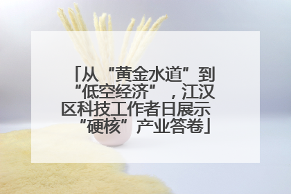 从“黄金水道”到“低空经济”，江汉区科技工作者日展示“硬核”产业答卷
