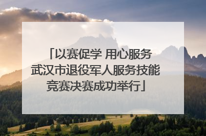 以赛促学 用心服务 武汉市退役军人服务技能竞赛决赛成功举行