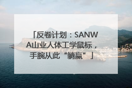 反卷计划：SANWA山业人体工学鼠标，手腕从此“躺赢”