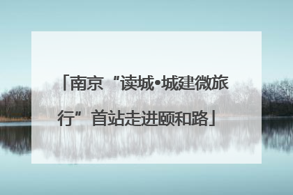 南京“读城•城建微旅行”首站走进颐和路
