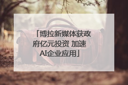 博拉新媒体获政府亿元投资 加速AI企业应用