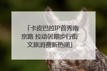 卡皮巴拉IP首秀南京路 拉动暑期步行街文旅消费新热潮