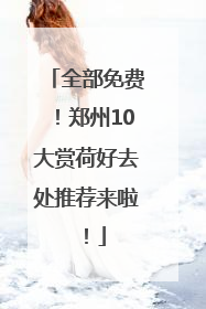 全部免费！郑州10大赏荷好去处推荐来啦！