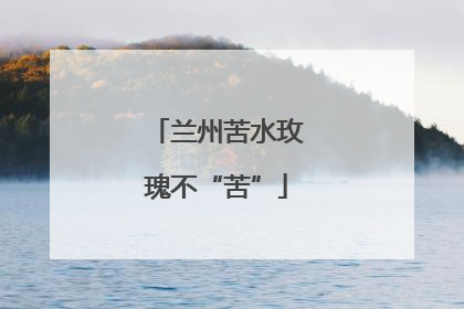 兰州苦水玫瑰不“苦”