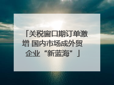 关税窗口期订单激增 国内市场成外贸企业“新蓝海”