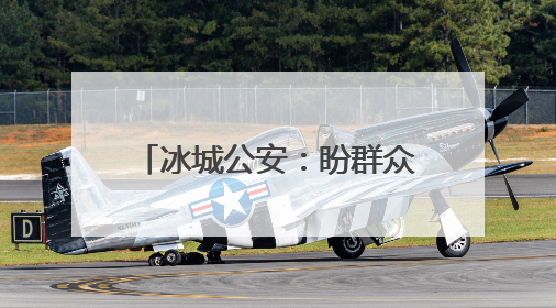 冰城公安：盼群众幸福，盼群众平安