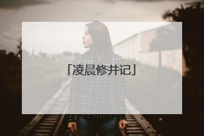 凌晨修井记