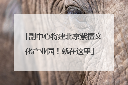 副中心将建北京紫檀文化产业园！就在这里