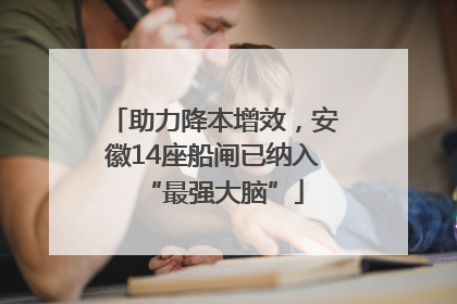 助力降本增效，安徽14座船闸已纳入“最强大脑”