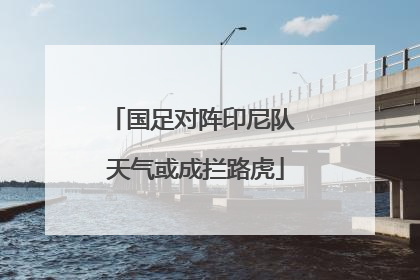 国足对阵印尼队 天气或成拦路虎