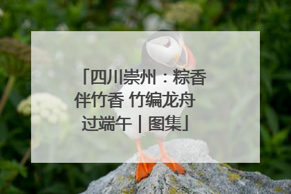 四川崇州：粽香伴竹香 竹编龙舟过端午｜图集