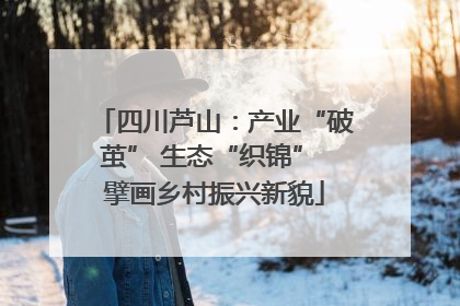 四川芦山：产业“破茧” 生态“织锦” 擘画乡村振兴新貌