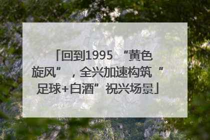 回到1995 “黄色旋风”，全兴加速构筑“足球+白酒”祝兴场景