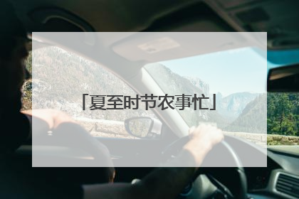 夏至时节农事忙