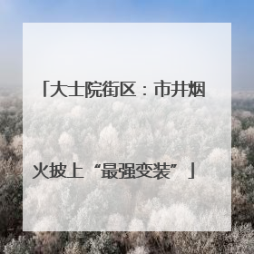 大士院街区：市井烟火披上“最强变装”