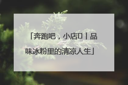 奔跑吧，小店㊴丨品味冰粉里的清凉人生