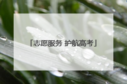 志愿服务 护航高考