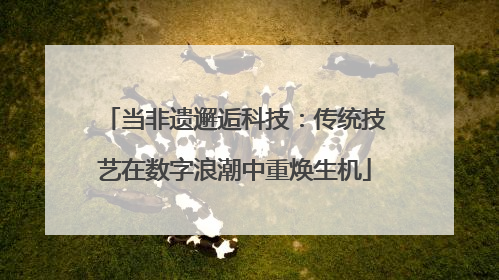 当非遗邂逅科技：传统技艺在数字浪潮中重焕生机