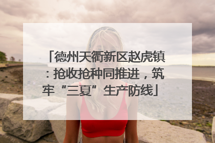 德州天衢新区赵虎镇：抢收抢种同推进，筑牢“三夏”生产防线