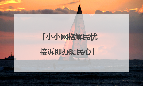 小小网格解民忧 接诉即办暖民心
