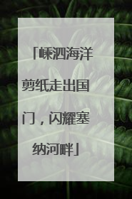 嵊泗海洋剪纸走出国门，闪耀塞纳河畔